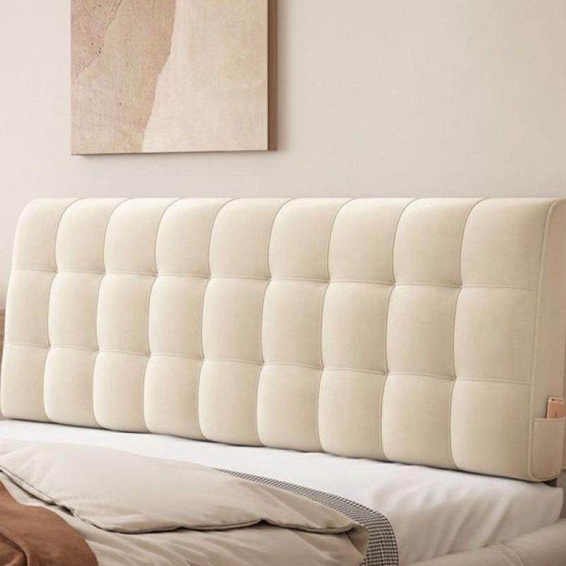 

Сучасна мінімалістична подушка на подвійне узголів я: М яка, знімна та миюча наволочка для спинки татамі 90x60x6 cm