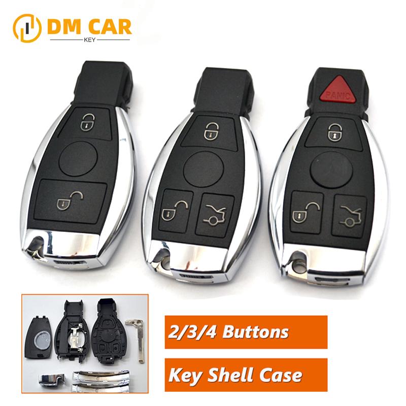 Smart Car Key Fob 3/4buttons 315/434Mhz BGA NEC for For Mercedes Benz 2000+ No-keyless Remote Card DIY Fob Control