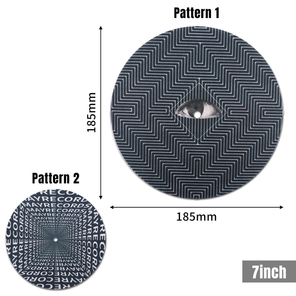 Turntable Felt Mat for 12-inch/7-inch Vinyl Records