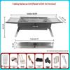 Heavy-Duty Stainless Steel Folding Charcoal BBQ Grill - Portable Outdoor Full Set