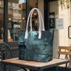 Gothic Cemetery Pattern Tote Bag Fashion Casual Daily Shoulder Bag