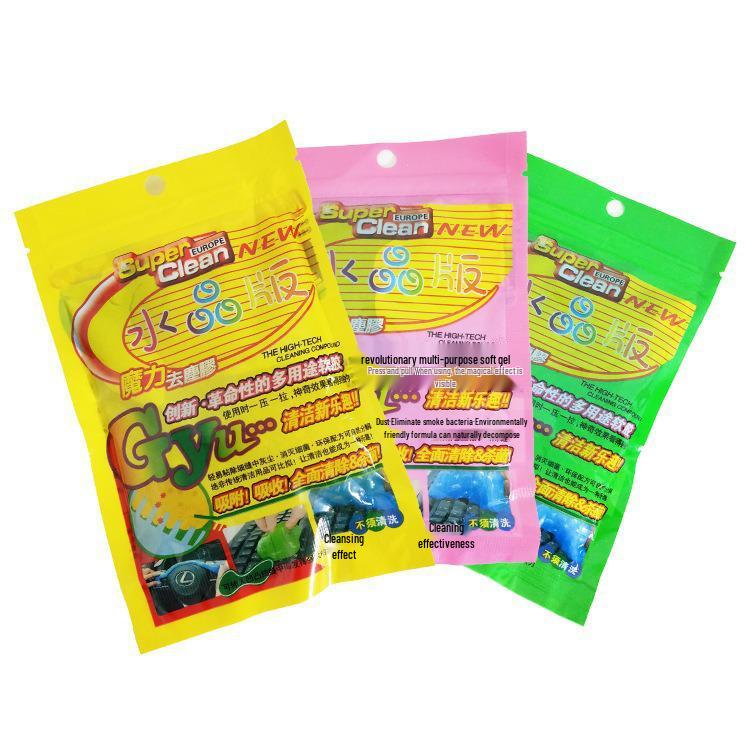 Bilingual Multifunctional Cleaning Gel for Car Dust and Keyboard Removal