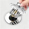 Sink Drain Plug Brass Odor-Proof Pop-Up Core Push-Down Basin Drain Modern Minimalism Universal Accessory for Bathroom