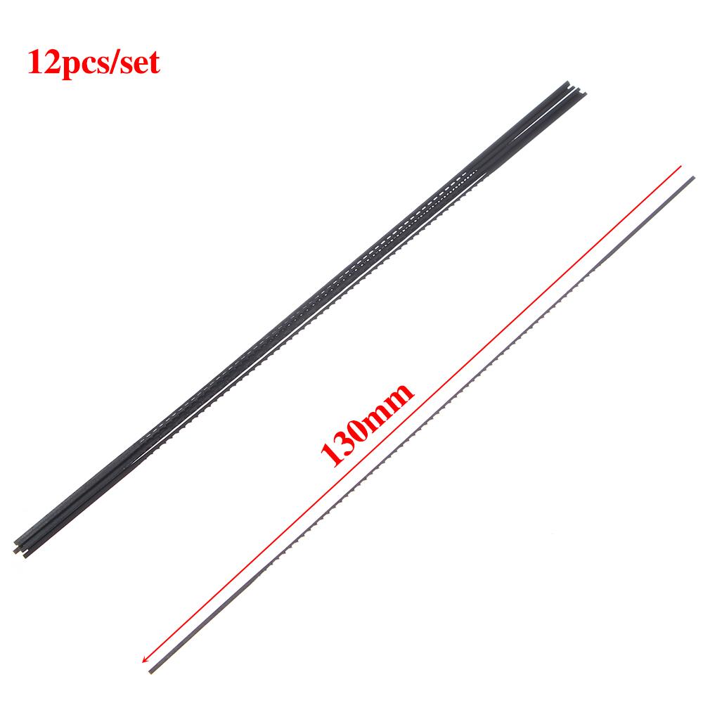 12Pcs/Set for Woodworking 130mm Fine-toothed Scroll U Shape Pull Pull Saw Saw Blades Power Tools