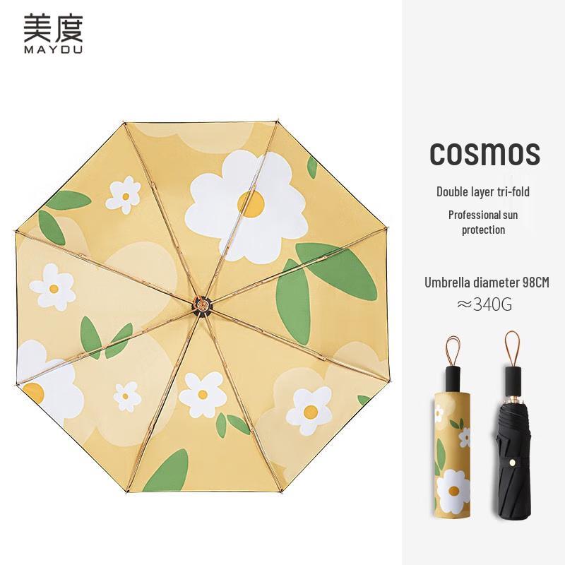 Meidu Double-Layer UV Protection Folding Umbrella