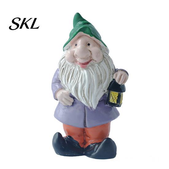 Handcrafted Resin Garden Ornament Mini Gnomes Figurine, Welcome Gnome Statue, Small Durable Outdoor Statue Dwarf for Fairy Garden, Flower Pot,