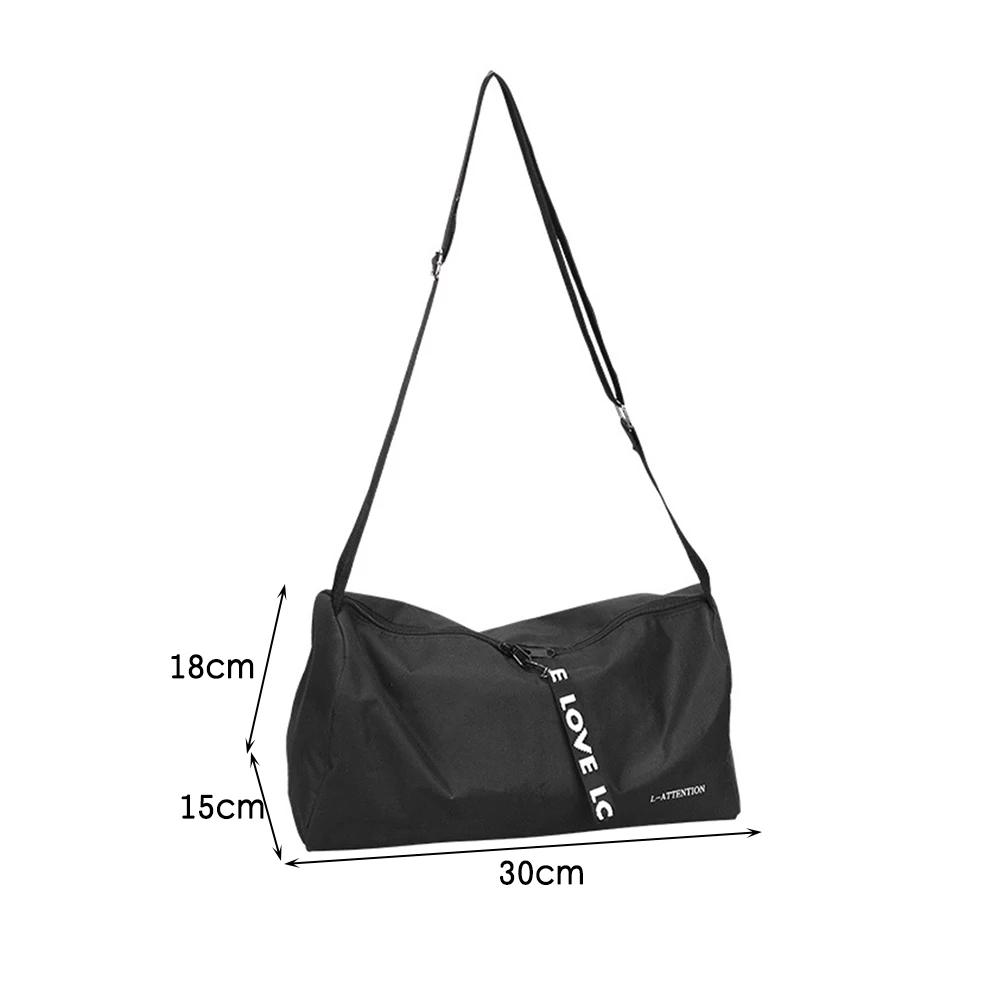 

Portable Outdoor Fitness Gym Bags Multifunction Fashion Fitness Travel Handbag 600D Nylon Adjustable Strap for Weekend Training чорний