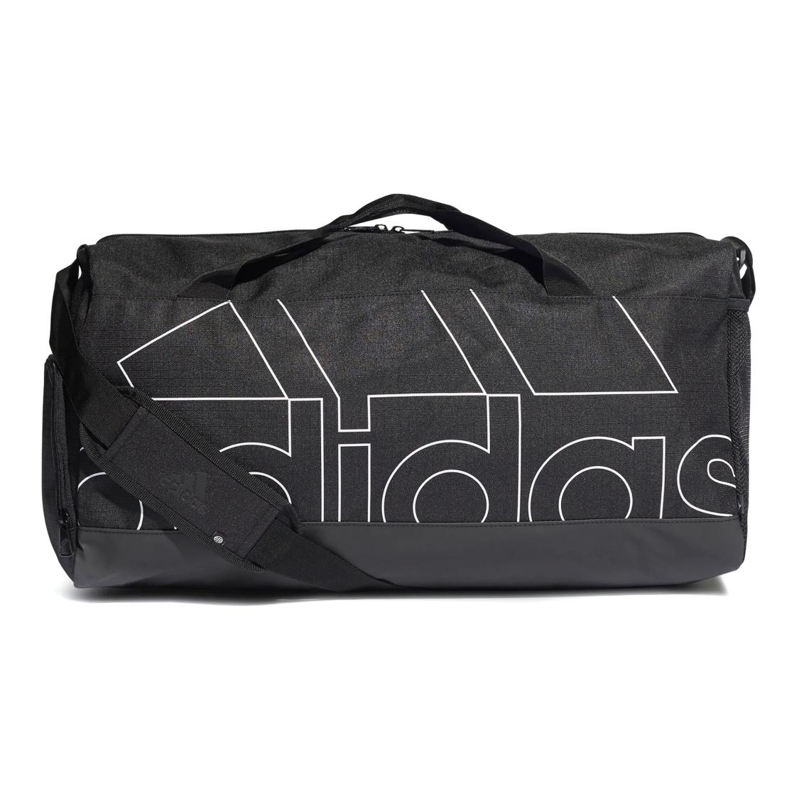 Adidas Polyester Handbag, Shoulder Bag, Crossbody Bag, Gym Bag Large Unisex Black One Size чёрный
