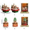 Christmas Wooden Music Box Model Building Block Handmade Holiday Decoration Boys and Girls Birthday Gift