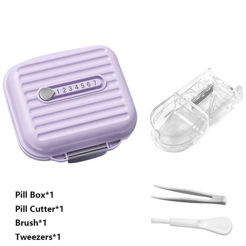 Portable Mini Pill Box Fashion Vitamin Pills Box Storage Box Pill Container Medical Kits For Health Travel Outdoor Supplies
