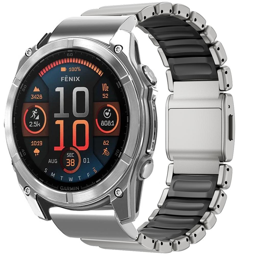 26mm Titanium Band for Garmin Watch Enduro 3 2 Fenix 8 7X Pro 51mm Fenix 6X Luxury Man Strap for Garmin Tactix 7 Pro Watchband