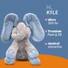 Dimple Kyle Elefant Plüschtier - Animierter Plüschblauer singender Elefant, Interaktives musikalisches Versteckspiel für Babys und Kinder, Perfekt für Kleinkinder, Alter