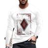 Men's Spring Long Sleeved T-shirt Fashion 3D Digital Printing LOGO Street Trendy Top T-Shirts Men’s