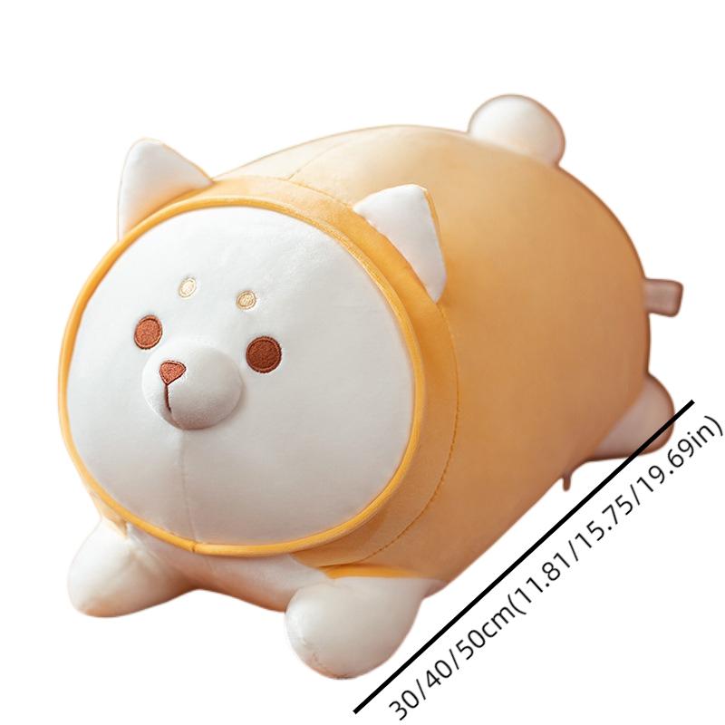 Position Lying Shiba Inu Cat Rabbit Throw Pillow Plush Toy Bed Cushion Sleeping