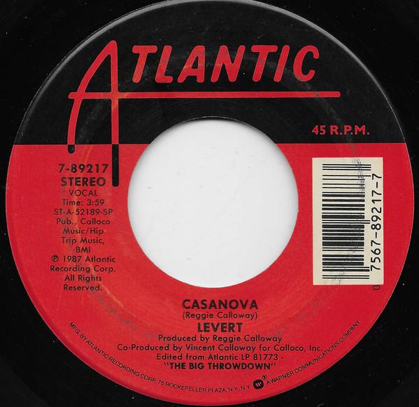 

7inch Record LEVERT - Casanova 789217 Atlantic 1987 US Soul/Funk Used