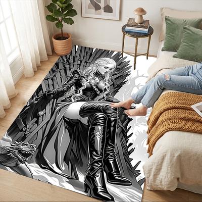 Iron Throne Living Room Non-Slip Area Rug Soft Carpet for Bedroom Game Playroom Sofa Office Home Decor Doormat Christmas Gift C9211438