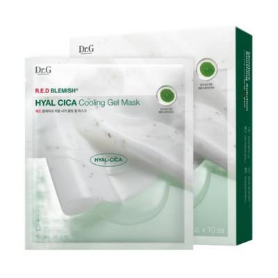 Máscara de Gel Refrescante Red Blemish Hyal‑Cica — 27 g × 10 folhas (1 pacote)