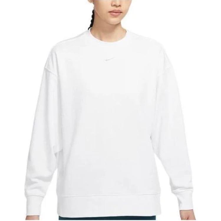 Nike Sweatshirts Women's White Crew Neck Moderate Regular DD5468-100
