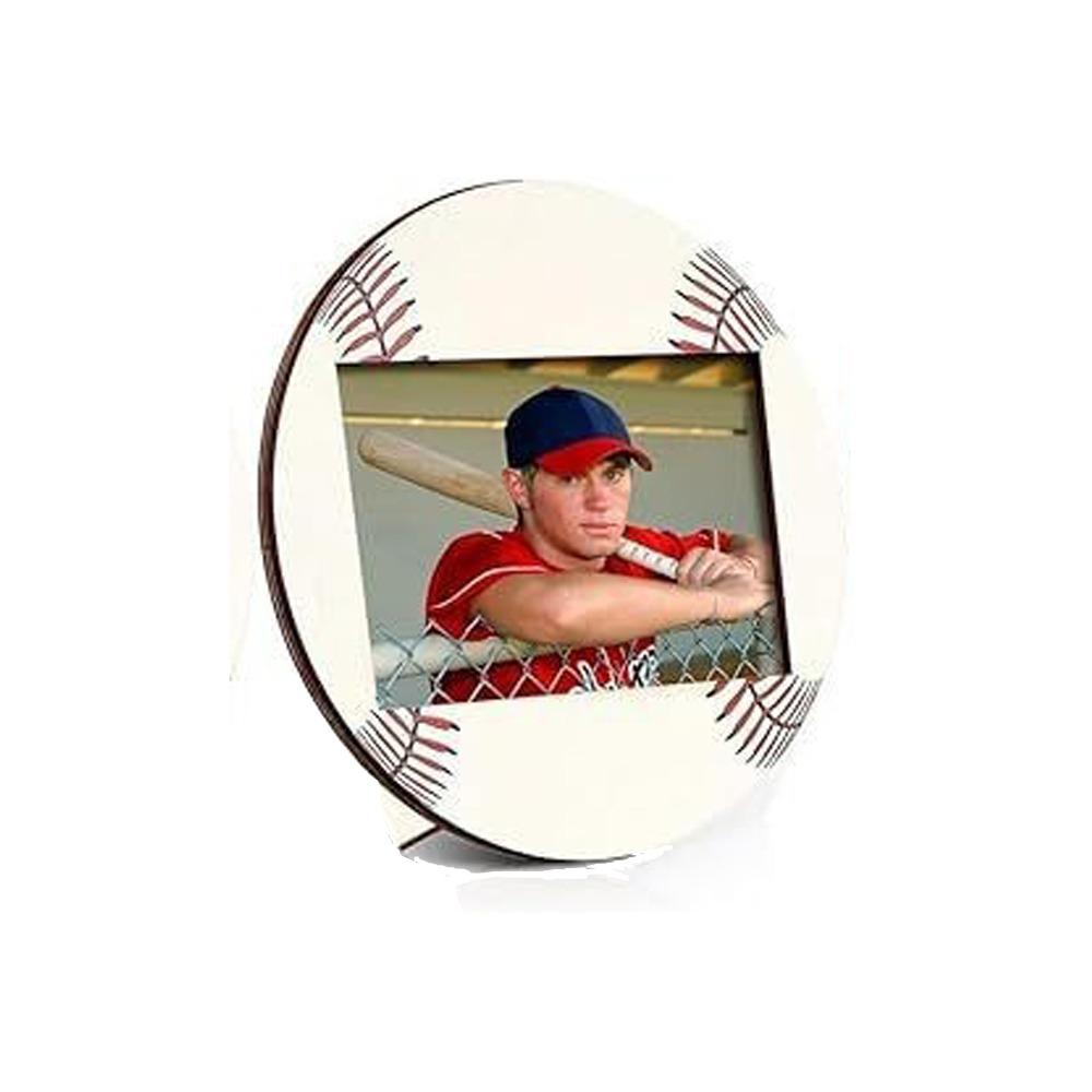 Wooden Sport Photo Frames Sport Themed Baseball Soccer Display Frame Unique Handmade Decorative Frame Home Decoration