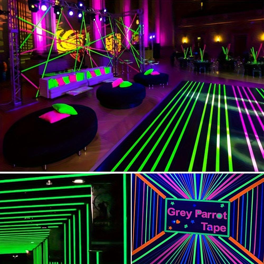5 шт./компл. УФ-лента Gaffer Fluorescent Blacklight Reactive Glow In The Dark Лента Неоновая Тканевая Лента Украшения Домашней Комнаты Вечеринки