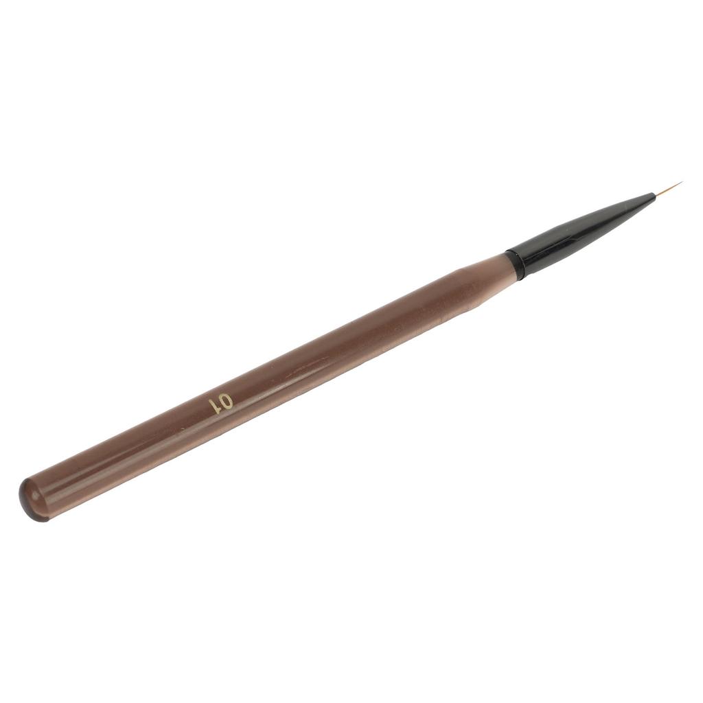 Nail Liner Brush Professional Rough Rod Nail Art Drawing Brush Transparent Coffee