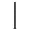 Glass Clamp 41.34" H Railing Bracket for 0.39 "-0.47 " Glass Black Black