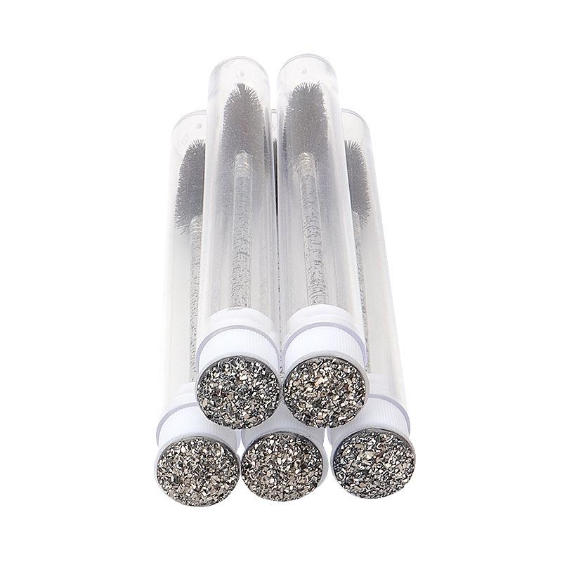 Disposable Crystal Rod Mascara Wand & Eyebrow Comb for Eyelash Extension Makeup
