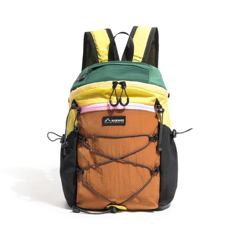 Color Contrast Backpack Large Capacity Outdoor Backpack Student Schoolbag