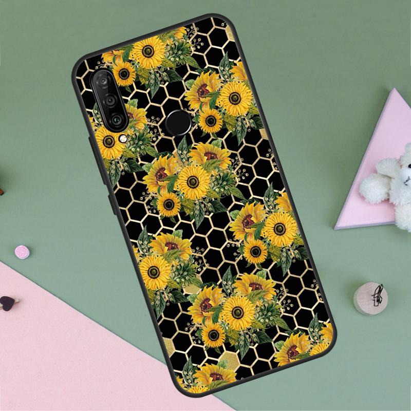 Beautiful Yellow Sunflower For Huawei P30 P40 Lite P60 Pro Nova 7i 8i 11i 12i 12s 10 9 SE Y90 Y60 Y70 Y72 Y61 Y91 Case