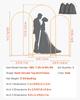 Arch Backdrop Stand, Set of 3, 2.2/2/1.8 m , Stable Structure, Easy Assembly, Gold Metal Arch Backdrop Stand for Wedding, Birthday Party, Graduation,