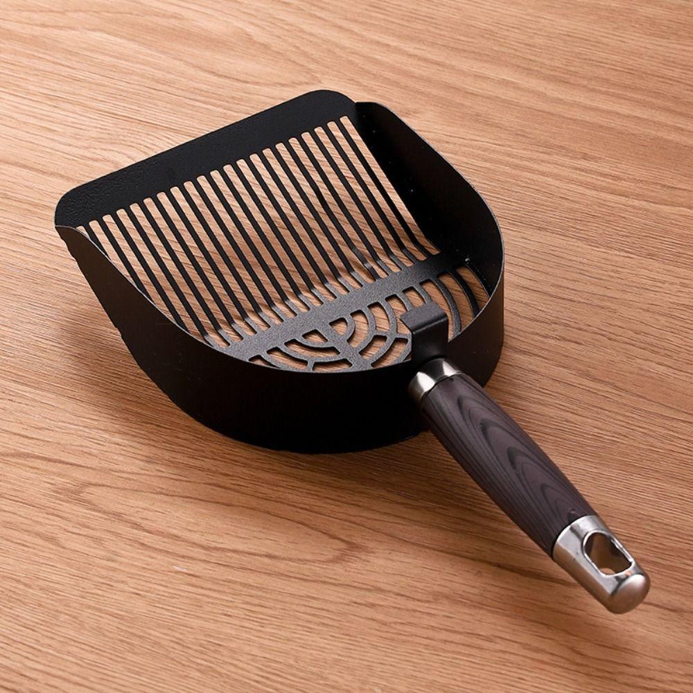 Stainless Steel Cat Litter Scoop Deep Shovel Cat Poop Sifting Tool Litter Box Scooper  Pet Cleaning