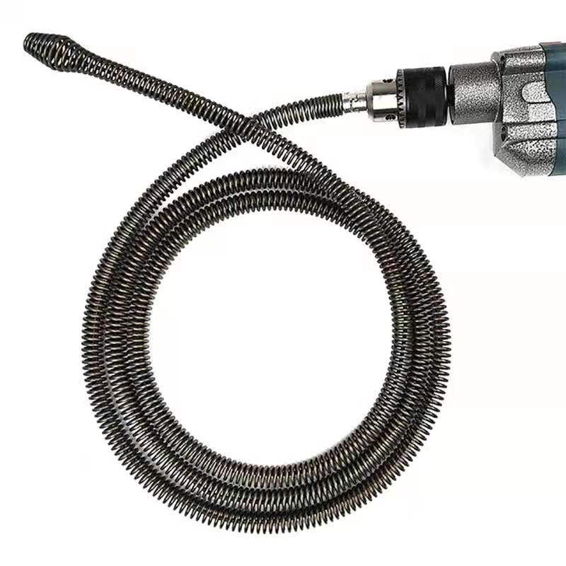 Household Drain Pipe Dredging Tools - Extension Spring Set with Connector 1M/1.5M/2M/3M/5M/6M Length Sewer Dredger Cleaner Sprin