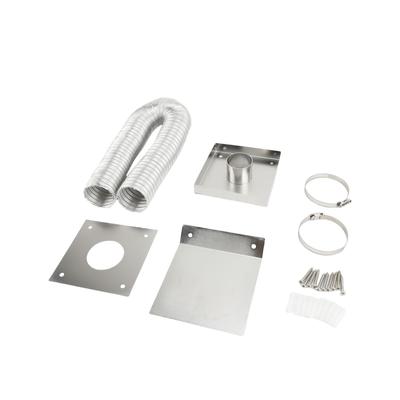 Pelletofen Frischluftansaugset 2 Zoll Aluminium Pelletofen Abgasrohr mit Wandplatte Sieb Schraube Schlauchschellen