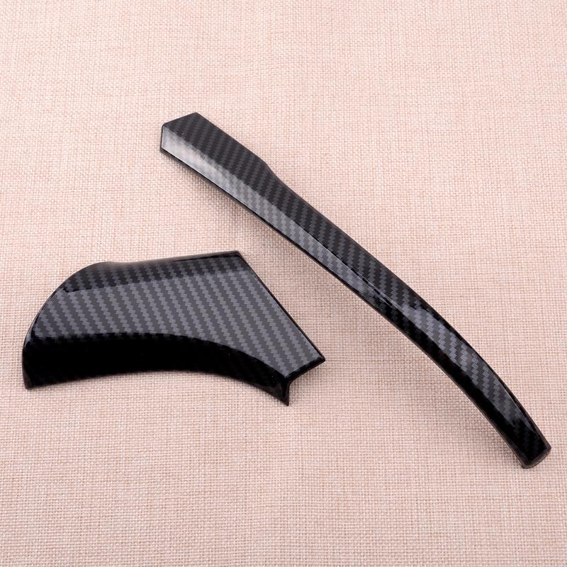 Carbon Fiber Texture Exterior Side Rear View Mirror Trim Base Cover fit for Toyota RAV4