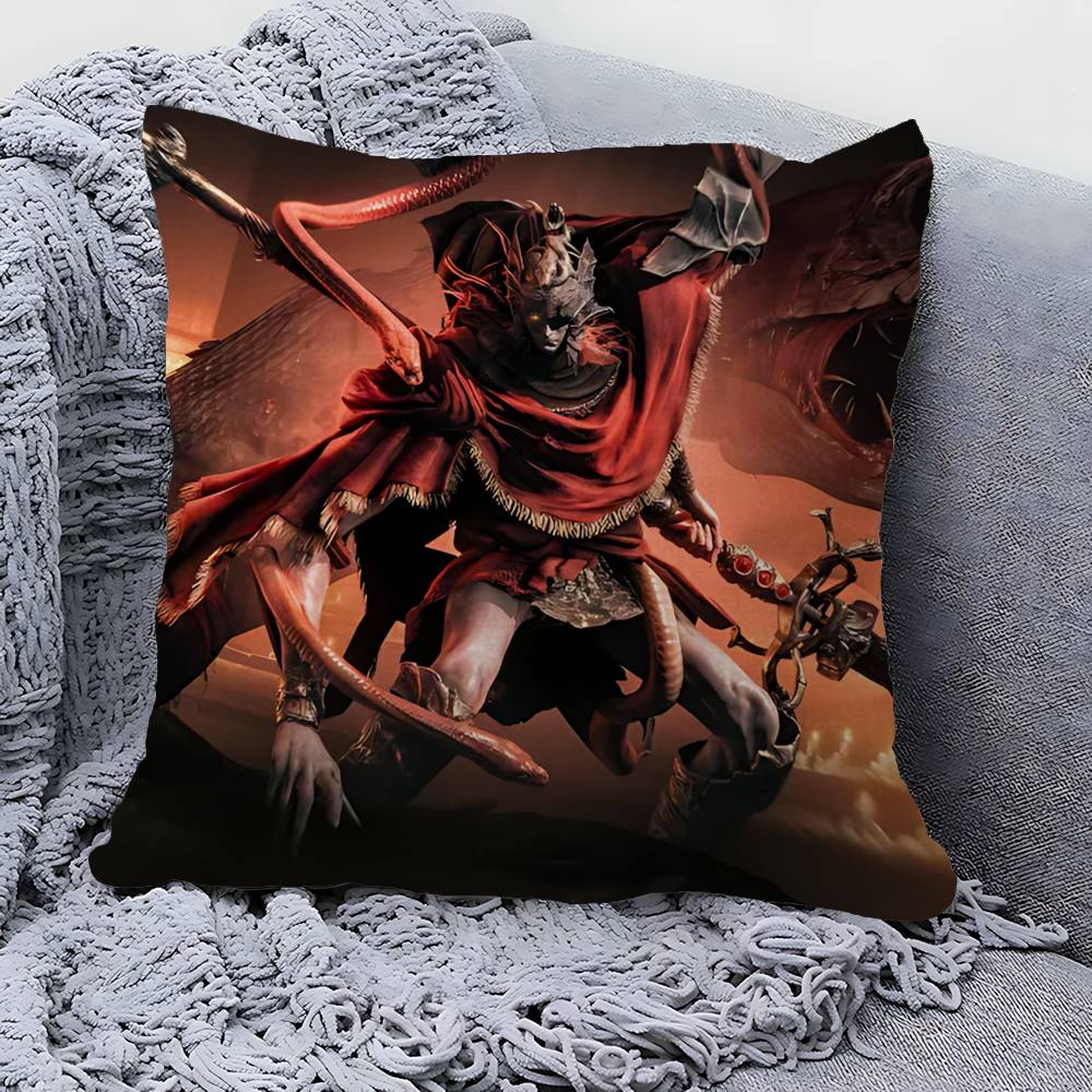 Classic E-Eldenes Hot Games R-Ring Pillow Anime Pillow Sofa Bed Head Pillow Cover Cushion Cover 45x45 Cm Fashion