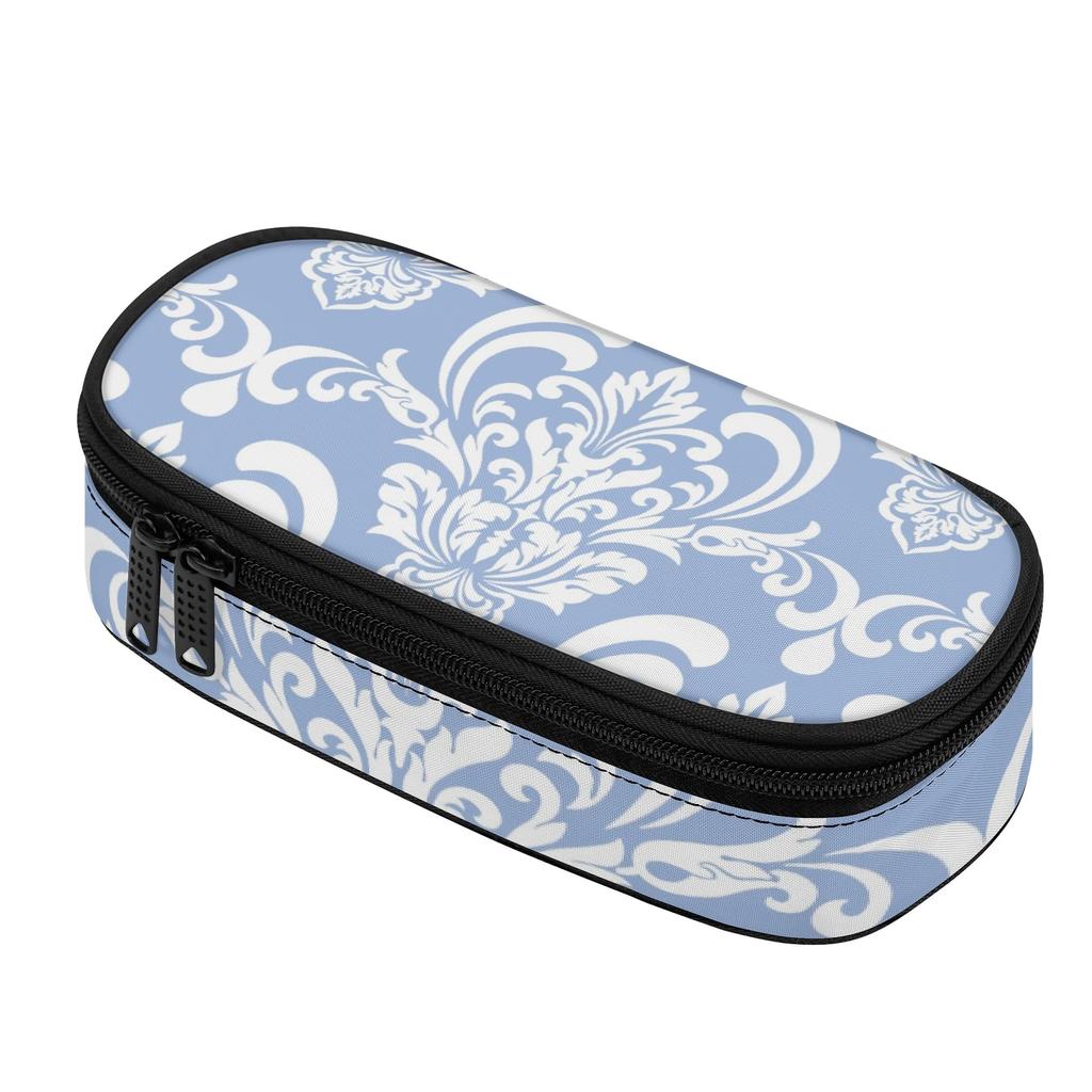 Pencil Case Compact Shape 300D Polyester Easy Open Zipper with Pen Slots Mesh Pocket and Spacious Main Compartment for Boys Girls