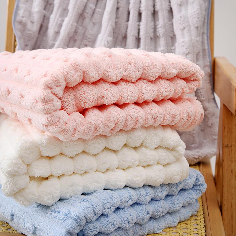 Bamboo Terry & Coral Fleece Absorbent Bath & Beach Wrap Towel