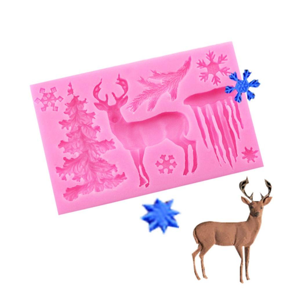 Christmas Series DIY Handmade 3D Christmas Mold Chocolate Mold Cake Decoration Decorative Mould