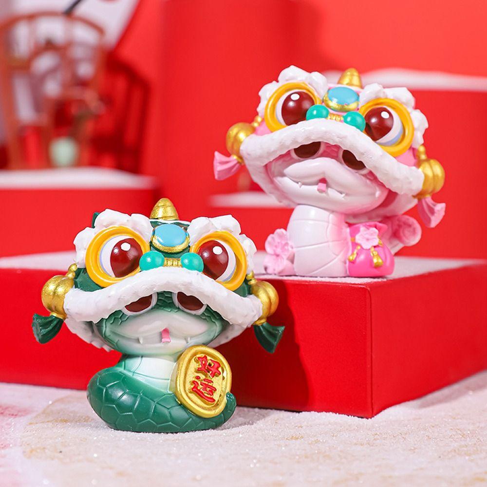 Zodiac Snake Mini Fortune Snake Figurine Lucky Small Snake Ornament  New Year Decoration Gifts