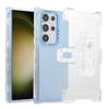 360 Degree Rotating Double Layer Samsung S24 Ultra/S24/S24+ Plus Transparent Back Clip Phone Case