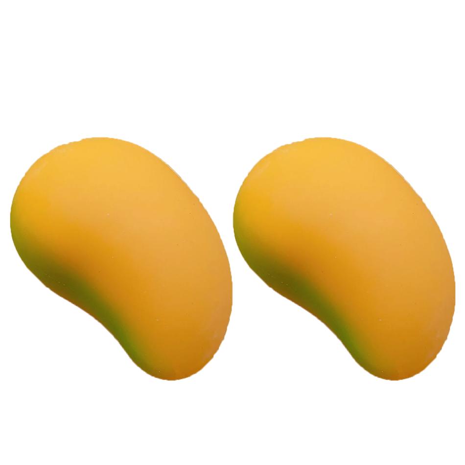 Squishy Mango Stress Balls Squeeze Toy Color-Changing Mango Handmade Squishy Fidget Balls Stress Relief Toy Gift