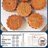 Set di Stampini per Torta Lunare di Metà Autunno: Strumento Manuale per Pressare Pasticcini alla Pelle di Ghiaccio e Fagioli Mung