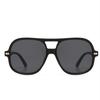 Double Beam Retro Pc Sports Frog Mirror Sunglasses for Men Women Advanced Sense Unisex Trendy