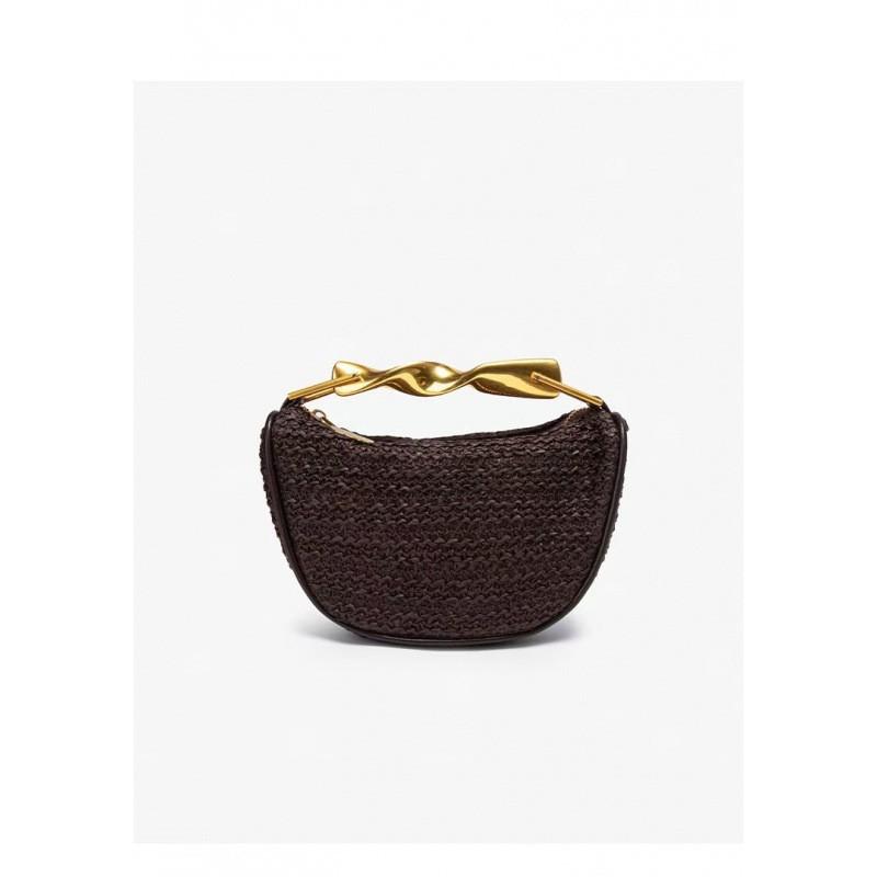 

Za s Fashionable Mini Portable Knitted Women s Bag 2025 New Retro High-end Metal Chain Single-shoulder Cross-body