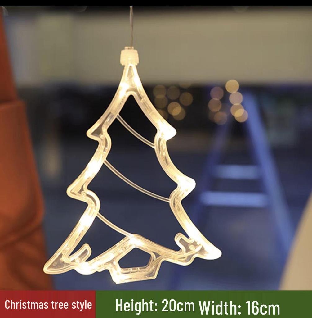 LED Christmas String Lights with Suction Cups - Indoor Holiday Decor for Windows and Ambiance 
