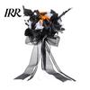 Artificial Halloween Flowers Wedding Bouquets for Bride And Bridesmaid, Gothic Bouquet, Black Rose Blooms Fake Bouquet Centerpiece, Party Dark Floral
