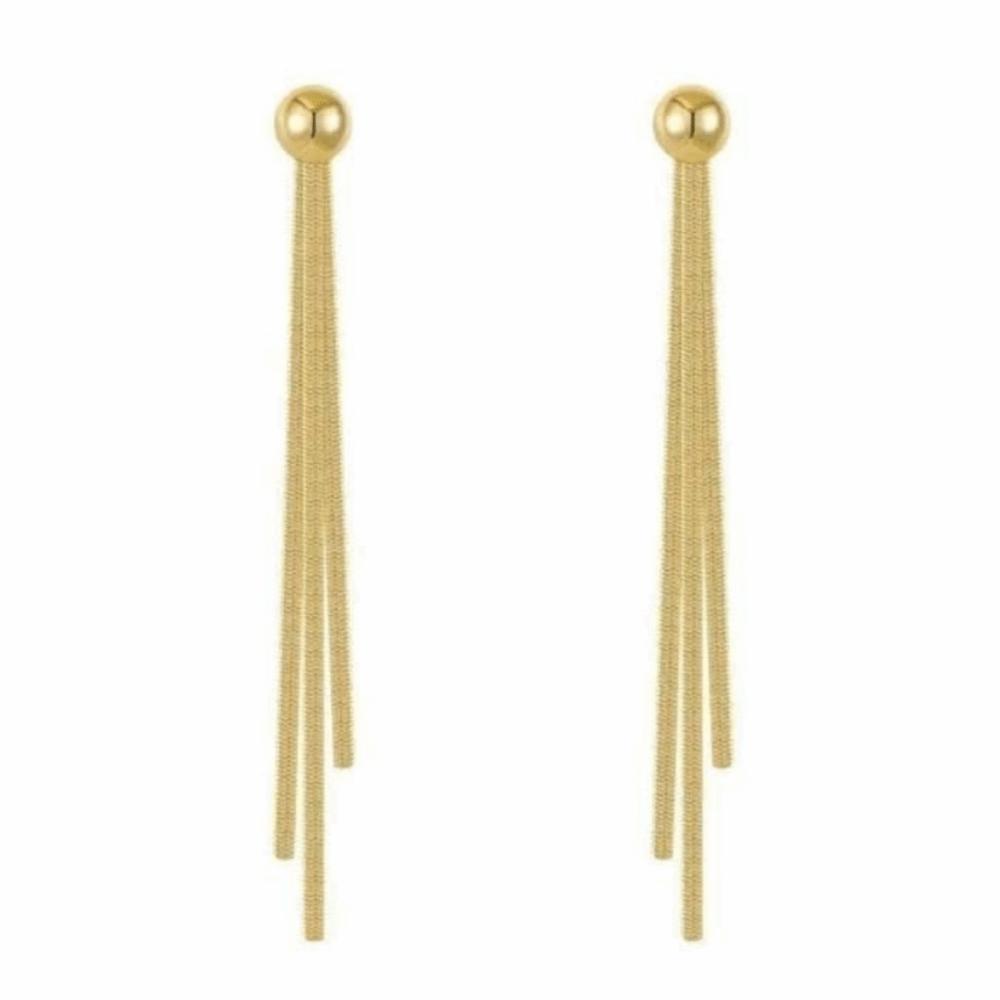 Leichter Luxus Charm Metallohrringe Elegante Hängende Ohrringe Trendige Quastenanhänger Ohrringe Party