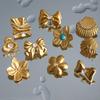 18K Gold Stainless Steel Flower Shell Beach Earrings