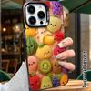 Phone case: 2D flat, suitable for iPhone 18 17 16 15 14 13 12 Pro protective case, fruit family, perfect Christmas and Halloween holiday gift