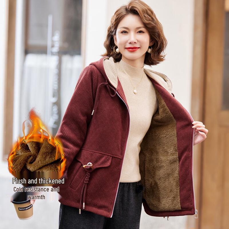 

Women s Versatile Padded Hooded Jacket L